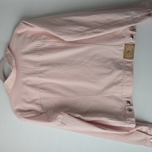 Ralph Lauren Pink Denim Jacket Size Large - Picture 2 of 7